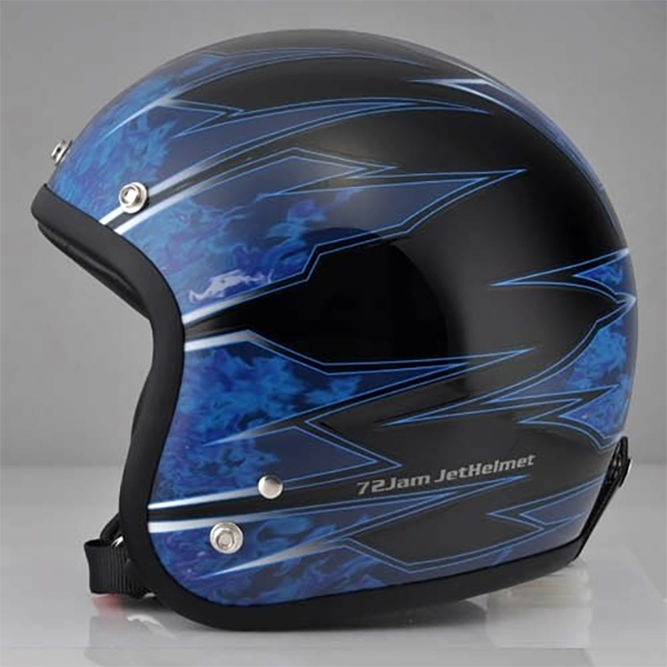 バイク ジェットヘルメット スティング ブルー STING BLUE 72JAM
