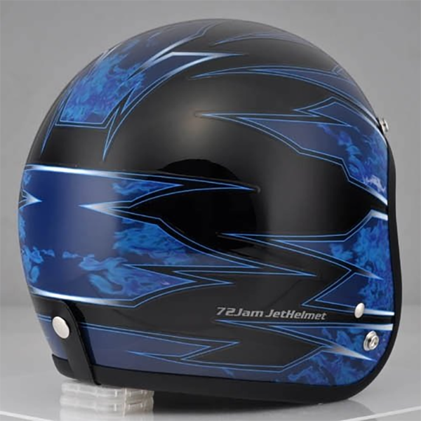 バイク ジェットヘルメット スティング ブルー STING BLUE 72JAM
