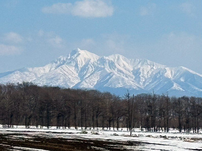 家の前から斜里岳も見えますので、ちょっと撮影してみました！