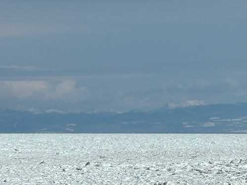 北海道 オホーツク 浜小清水 フレトイ海岸 戻ってきた流氷 2024年3月16日
