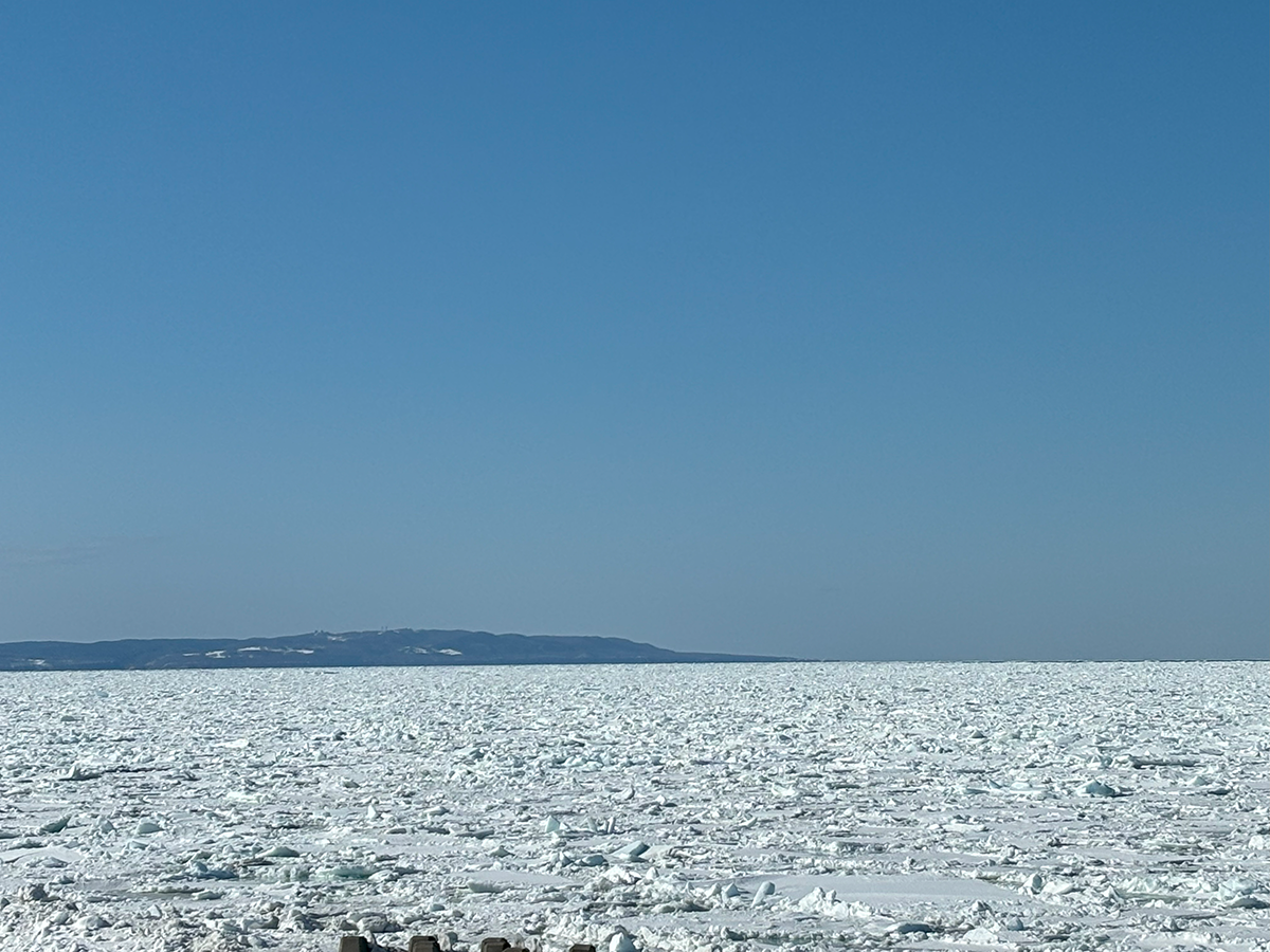 北海道 オホーツク 浜小清水 またまた戻ってきた流氷！2024年3月19日