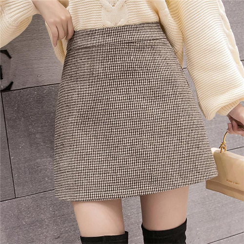 レディース ミニスカート Aライン 台形 バックジップ
