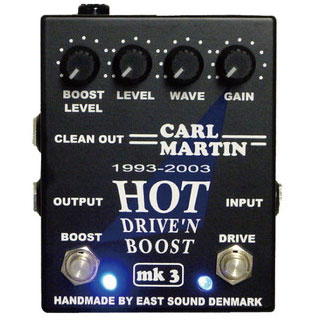 新品 エレキギター エフェクター オーバードライブ Carl Martin HOT DRIVE'N BOOST MK 3
