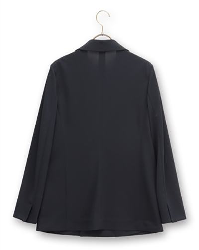 レディース ダブル ジャケット 4ボタン 秒乾 ネイビー 洋服の青山