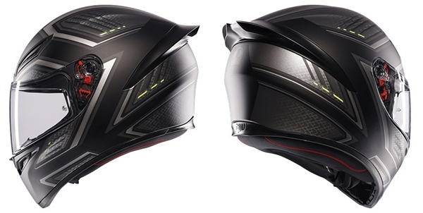 フルフェース ヘルメット AGV K1 S JIST SLING MATT BLACK/GREY
