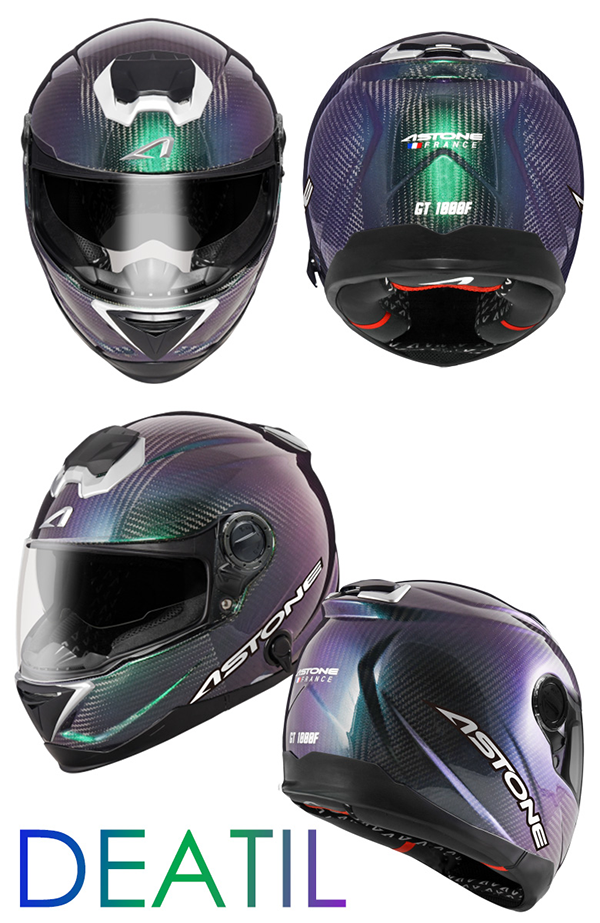 フルフェース ヘルメット カーボン イリジウム GT-1000F アストン