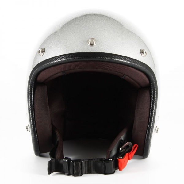 ジェット ヘルメット JP MONO JPF-4 シルバーフレーク ジャムテックジャパン
