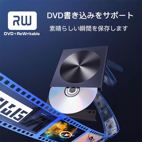 新品 PC周辺機器 外付け ブルーレイドライブ Blu-ray DVD CD USB 3.0+Type-C 再生/書込対応 アースドリームス