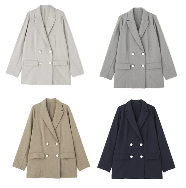 レディース マットウース ストレッチ テーラード ダブル ジャケット N. Natural Beauty Basic
