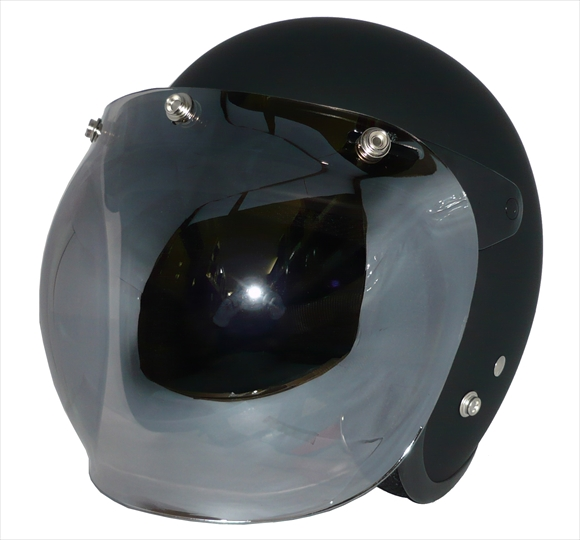 バイク スモール ジェット ヘルメット ZK-380 スモークミラーバブルシールド ザワキタオートパーツ