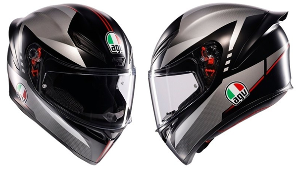 フルフェース ヘルメット AGV K1 S JIST ブラック&メタリックカラー