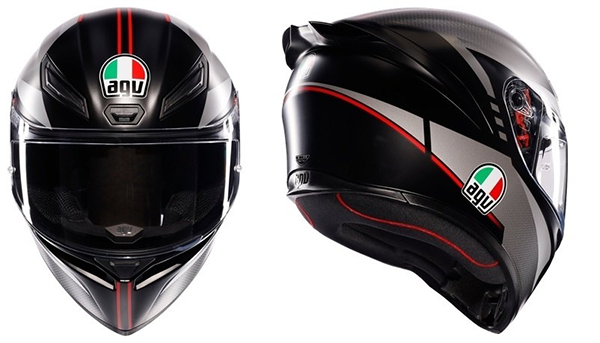 フルフェース ヘルメット AGV K1 S JIST ブラック&メタリックカラー