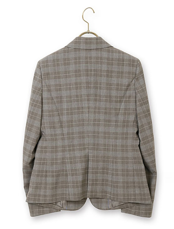 レディース テーラード 1ボタン ジャケット ブラウン 洋服の青山