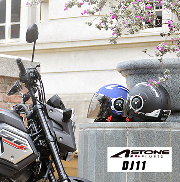 ジェット ヘルメット DJ11 マットライトシルバー アストン ASTONE