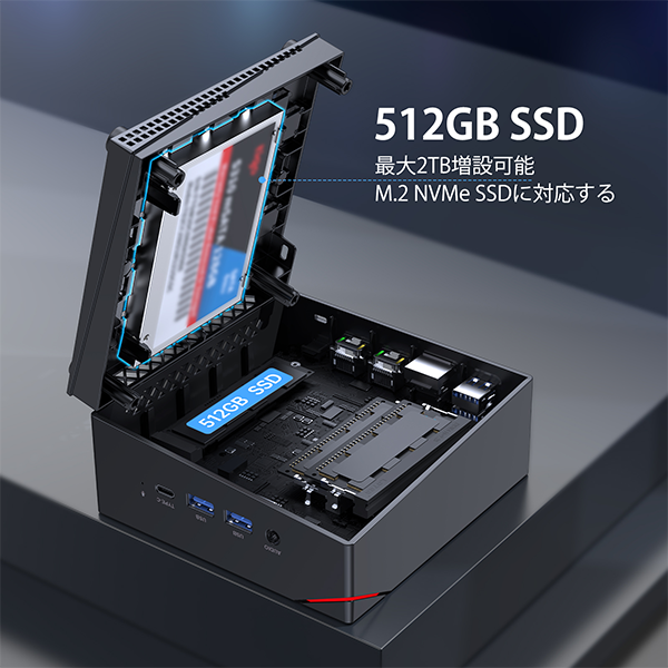 新品 ミニ デスクトップPC NiPoGi AM06Pro R7 Win11
