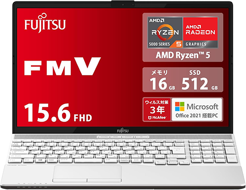 新品 ノートPC 富士通 AH WAA/J1 R5 15.6型 Win11