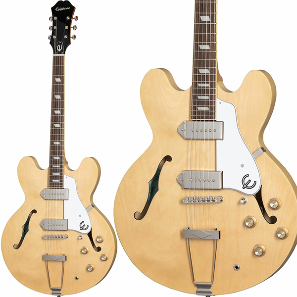 新品 エレキギター エピフォン フルアコ Epiphone Casino Natural
