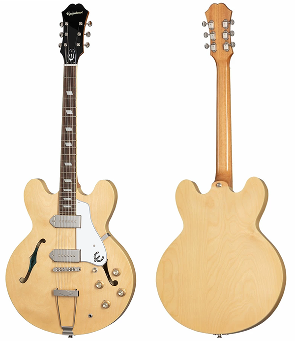 新品 エレキギター エピフォン フルアコ Epiphone Casino Natural