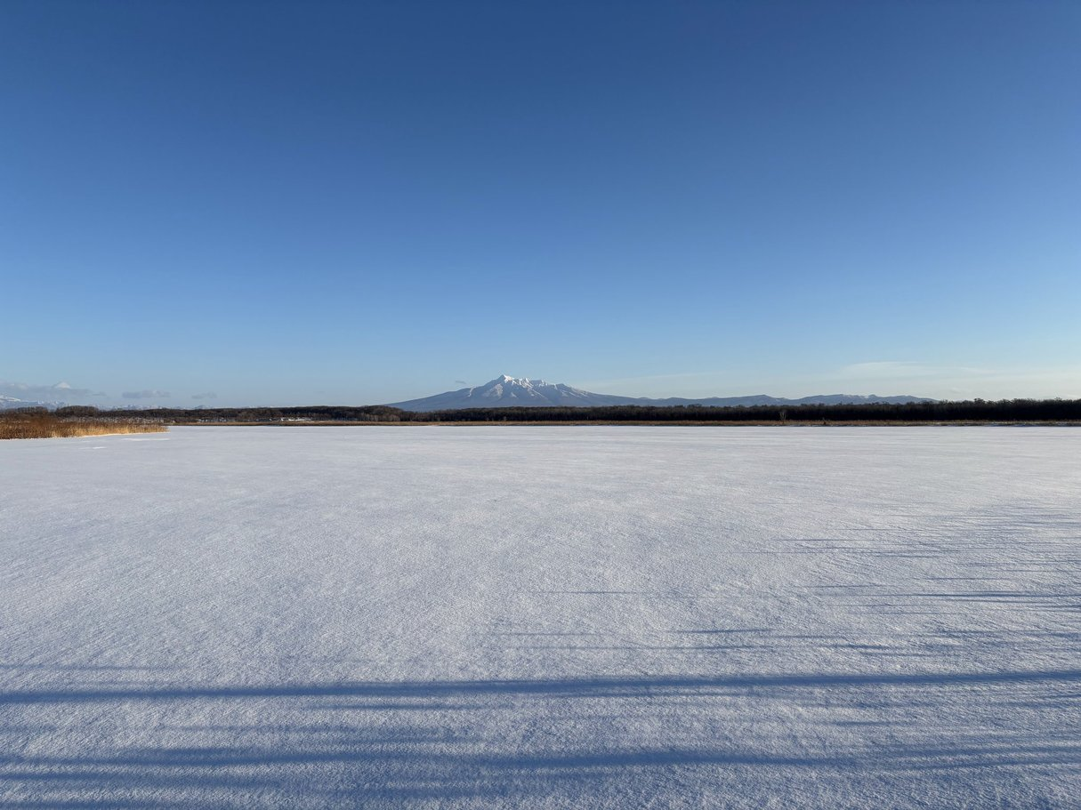2025年新年最初の斜里岳です！その姿に圧巻！