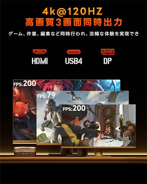 新品 ミニデスクトップPC SkyBarium 7735hs R7 Win11