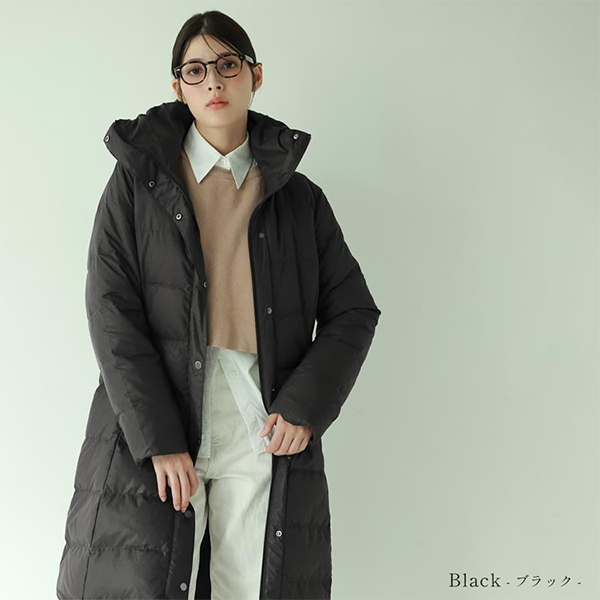 レディース ダウン コート ロング フード Filomo