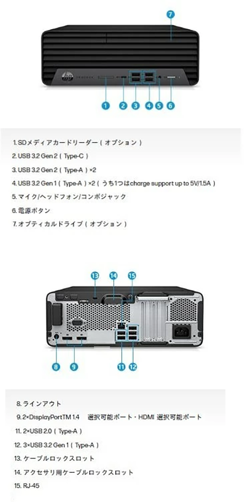 中古 デスクトップPC HP PD 800 G6 Core i9 Win11
