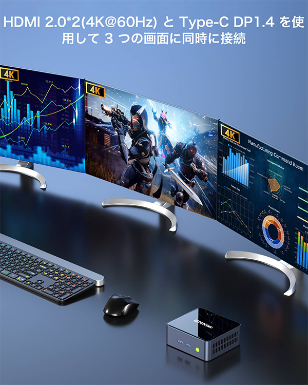 ミニデスクトップPC GMKtec M2Pro i7 Win11
