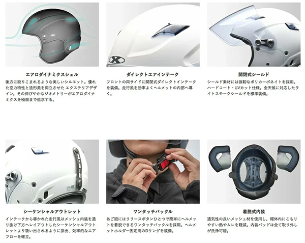 ジェット ヘルメット X-AIR RAZZO STRADA LEAD
