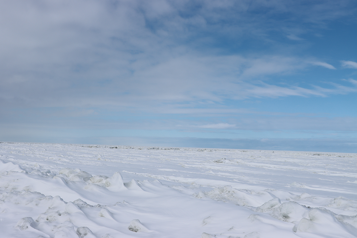 2025年2月21日 北海道・浜小清水・フレトイ海岸 流氷接岸