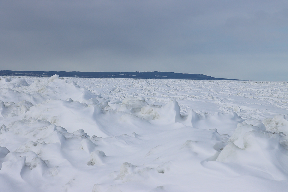 2025年2月21日 北海道・浜小清水・フレトイ海岸 流氷接岸