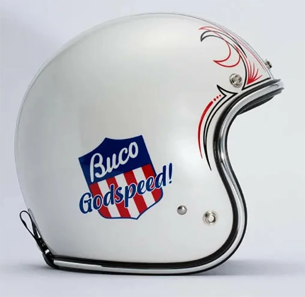 ジェット ヘルメット エクストラブコ ゴッドスピードモデル パールホワイト Buco