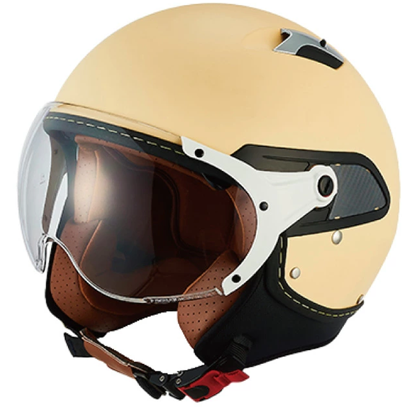 レディース ジェット ヘルメット ジルライド2 インナーシールド JR0014 MATT IVORY