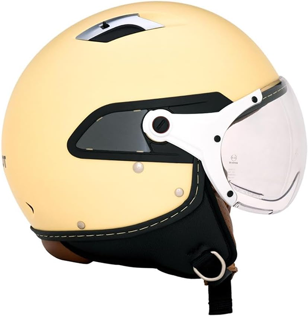 レディース ジェット ヘルメット ジルライド2 インナーシールド JR0014 MATT IVORY