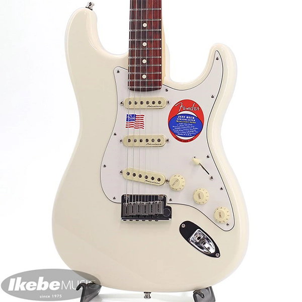 エレキギター フェンダー ストラトキャスター Fender USA Jeff Beck Stratocaster Olympic White