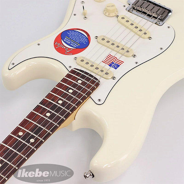 エレキギター フェンダー ストラトキャスター Fender USA Jeff Beck Stratocaster Olympic White