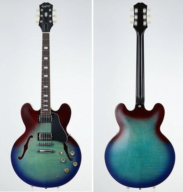 エレキギター エピフォン Epiphone ES-335 Figured Blueberry Burst 2021年製