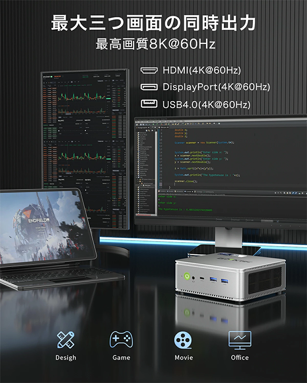 ミニデスクトップPC GMKtec K9 Ultra 125H Win11
