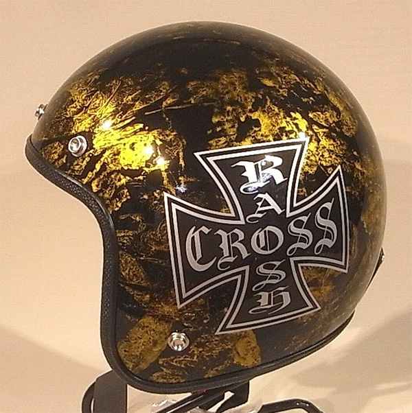 ジェット ヘルメット rash cross ゴールド 72JAM