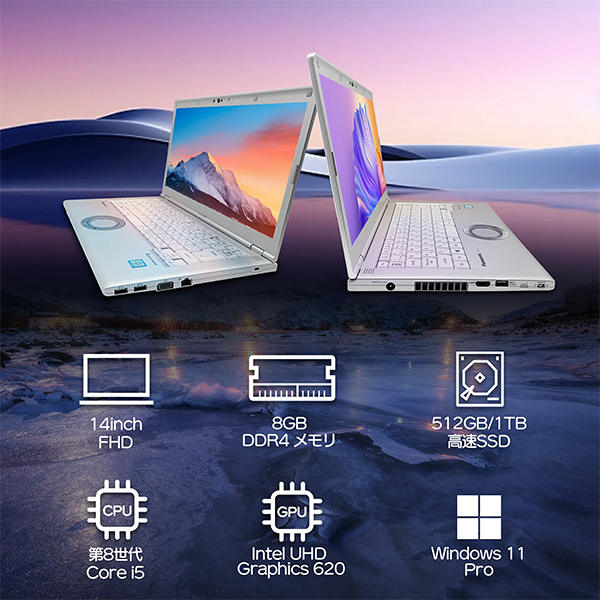 中古 ノートPC レッツノート LV7 8th i5 Win11 14型