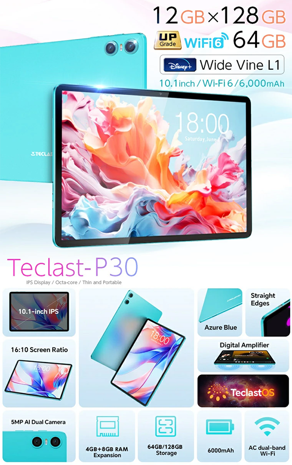 タブレット TECLAST P30