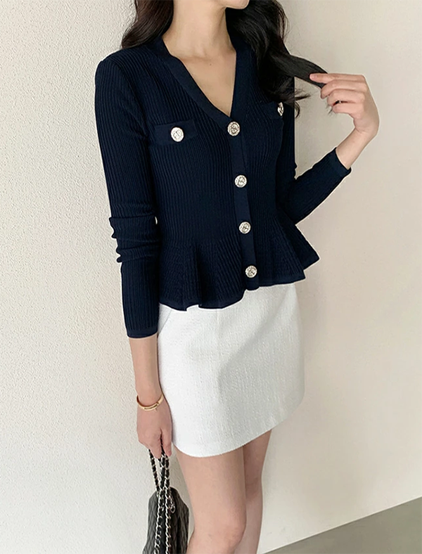 レディース Aライン ミニスカート 37・38cm丈 バックファスナー ©DHOLIC