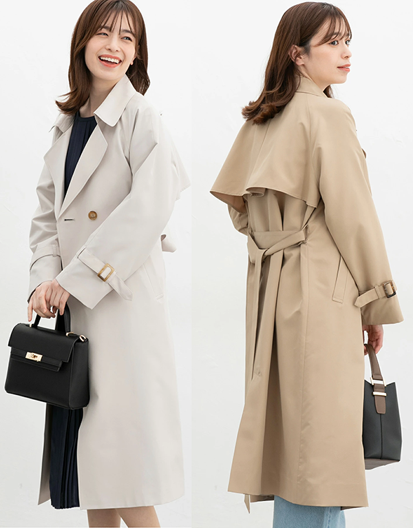 レディース トレンチ コート ロング