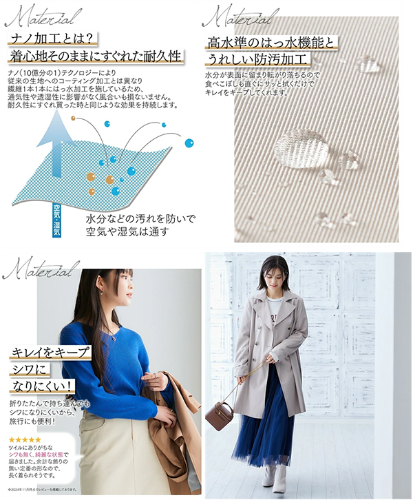 レディース トレンチ コート ロング