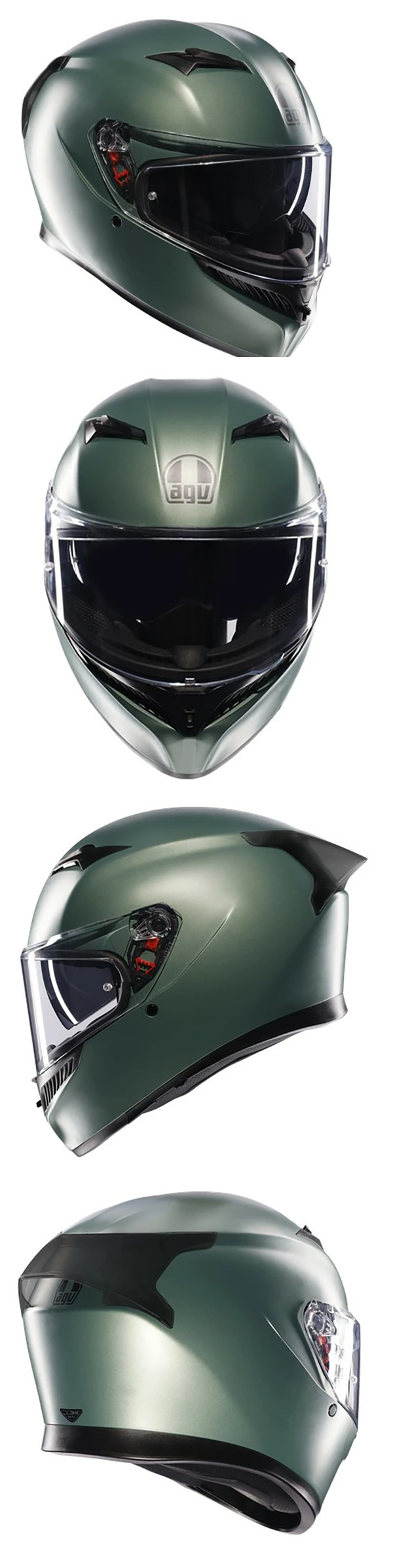 フルフェース ヘルメット AGV K3 JIST MONO MATT SALVIA GREEN
