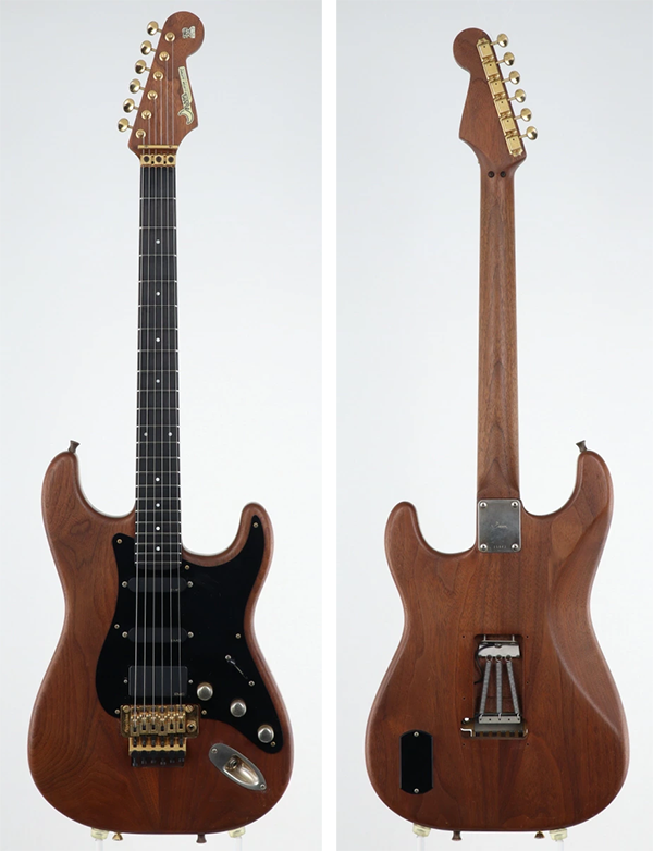 中古 エレキギター MOON ST-195 EMG Walnut SSH MOD Natural 製造年代不祥
