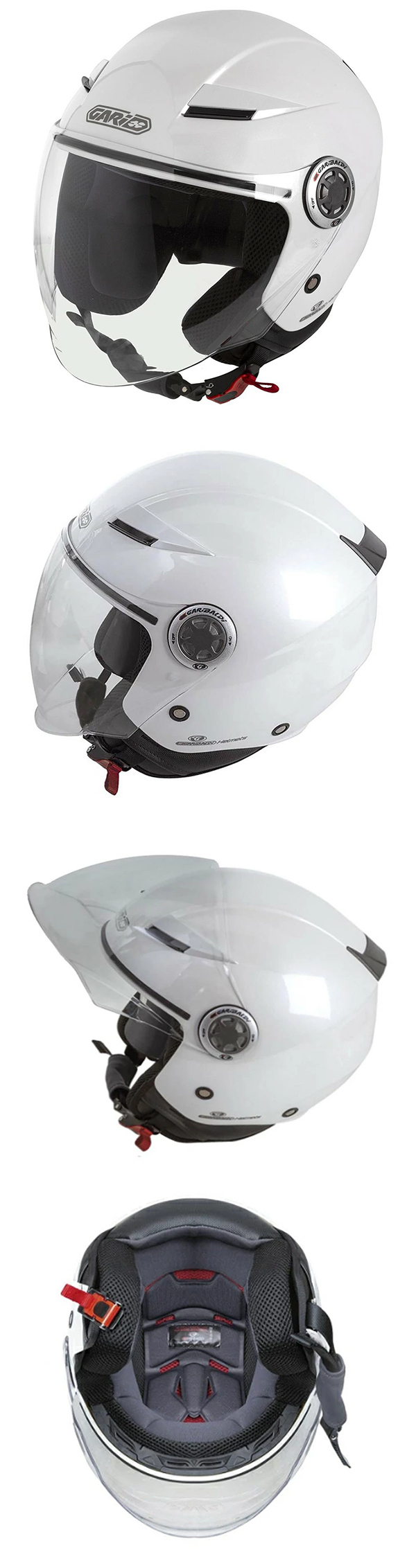 ジェット ヘルメット Gari G10 Vented Open Face Helmet AMACLUB
