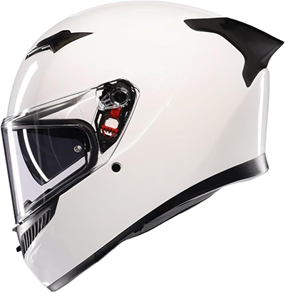 フルフェース ヘルメット AGV K3 JIST Asian Fit MONO SETA WHITE
