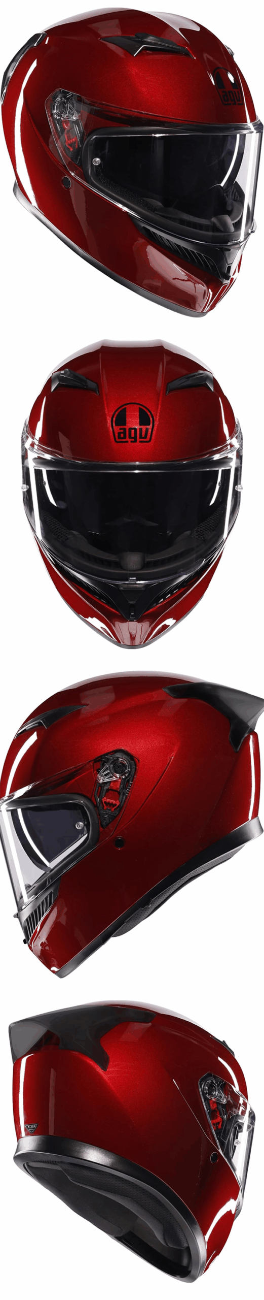 フルフェース ヘルメット AGV K3 JIST Asian Fit MONO COMPETIZIONE RED