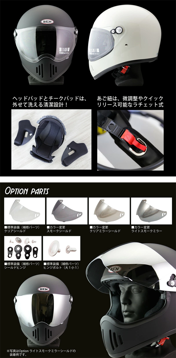 フルフェイス ヘルメット Ben88 スピードピット
