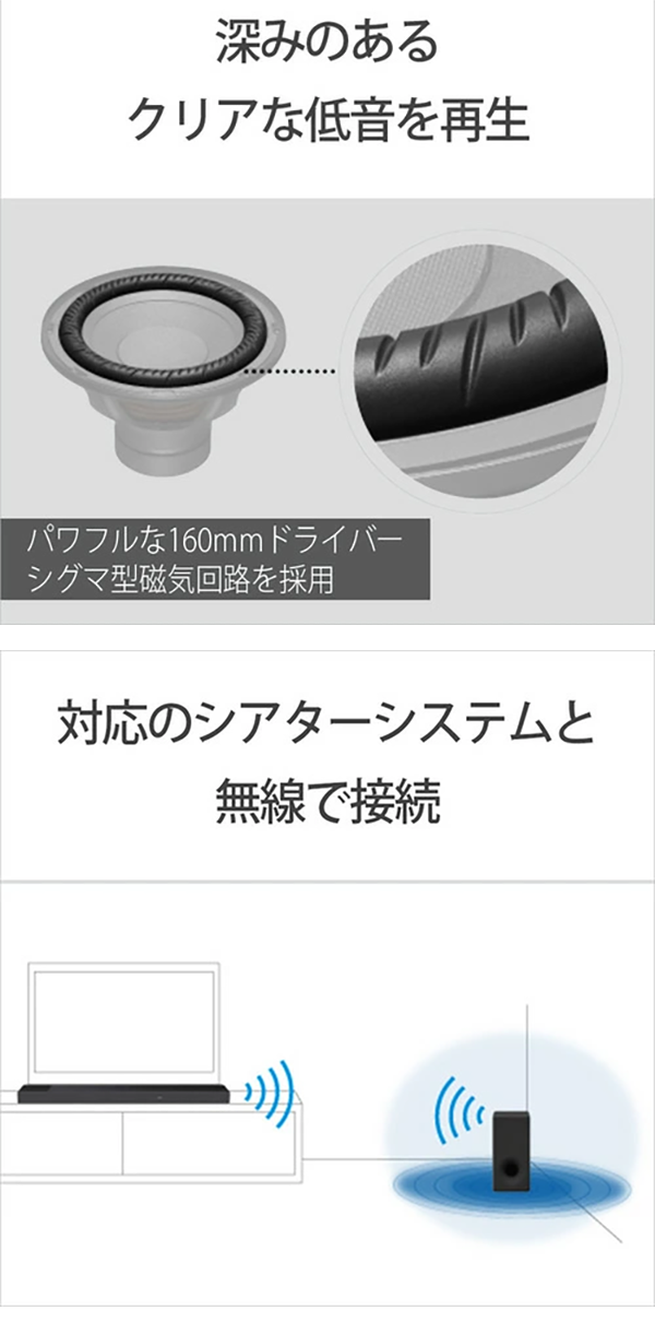 スピーカー サブウーファー SA-SW3 ブラック ソニー SONY